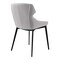Armen Living Kenna Modern Dining Chair in Matte Black Finish and Gray Fabric, PK2 LCKESIGR - alternate 4